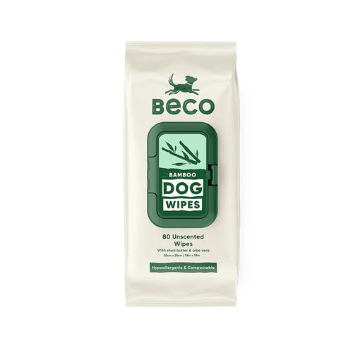 Beco Bamboo Dog Wipes - 80 Pack