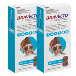 Bravecto 3-Month Chews for Large Dogs 20-40kg (Blue) - 2 x 2 Chew Value Bundle