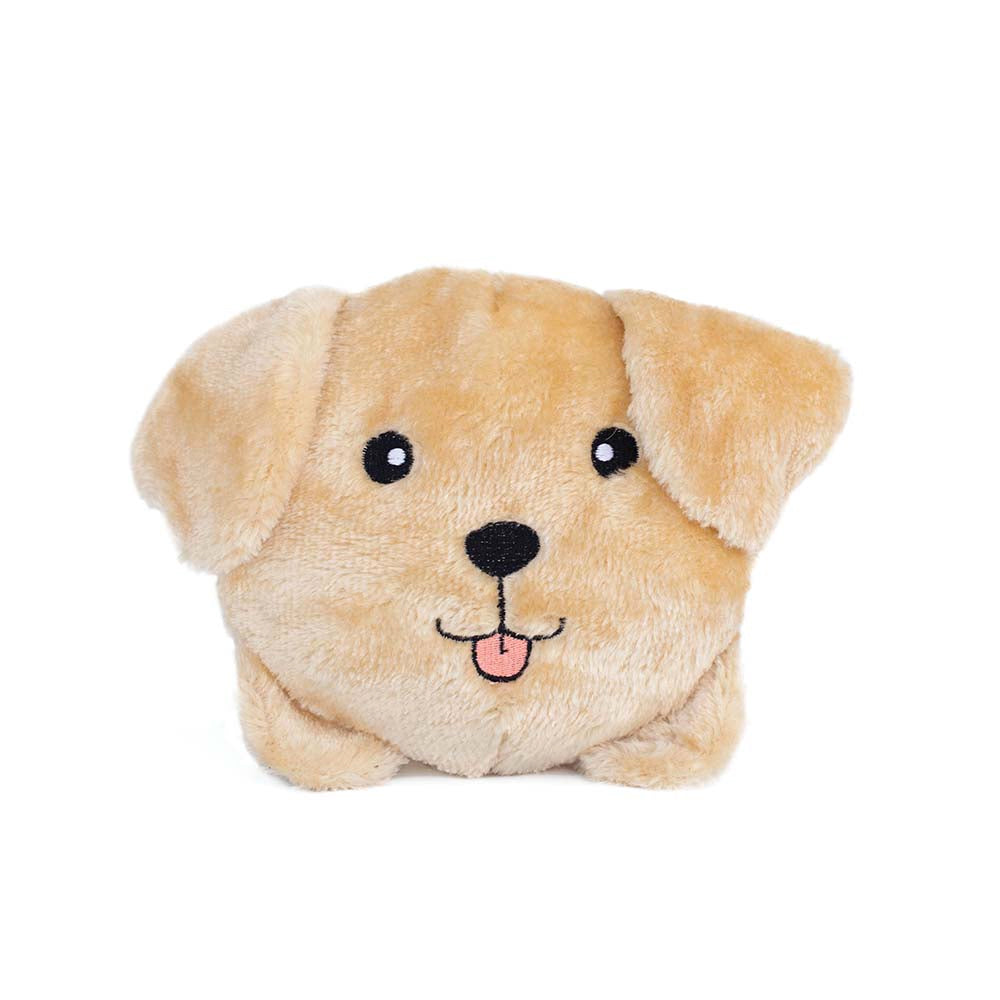 Zippy Paws Squeakie Buns Yellow Lab Dog Toy