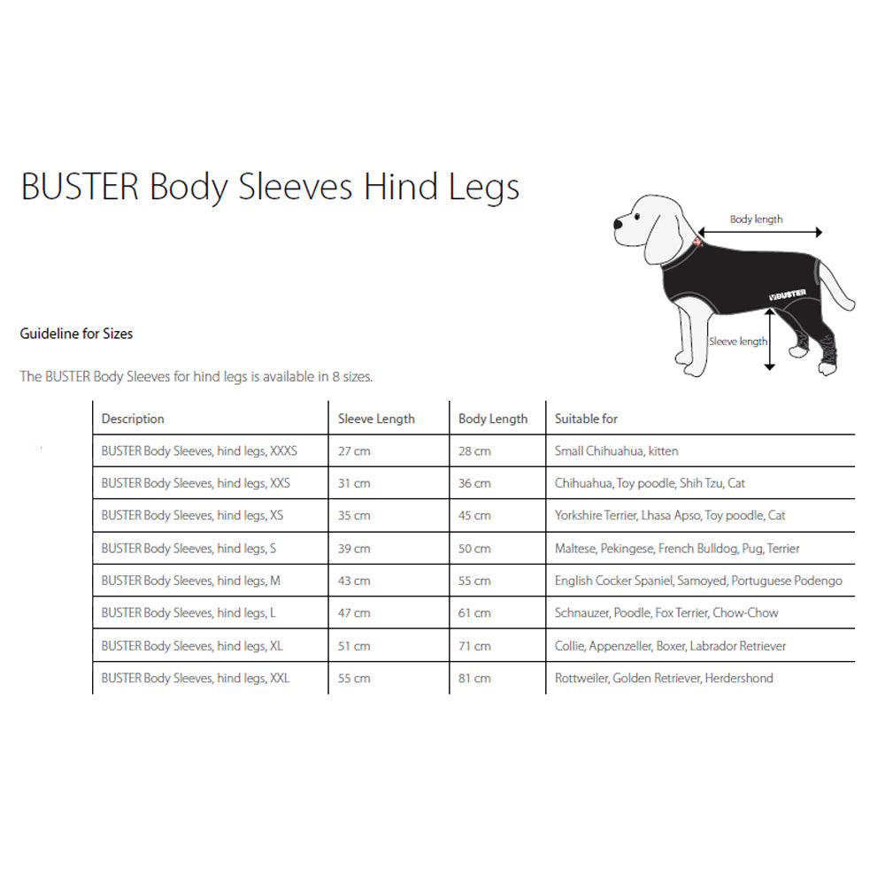 Buster Body Sleeves - Hind Legs