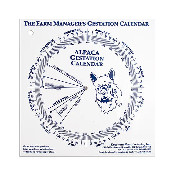 Farm Animal Gestation Calendar