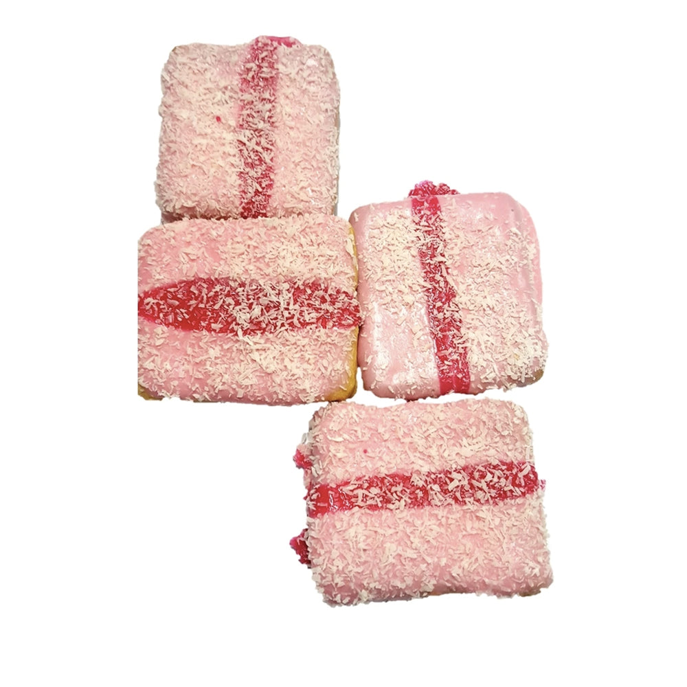 Strawberry & Coconut Stripes Gourmet Dog Treats - 4 pieces