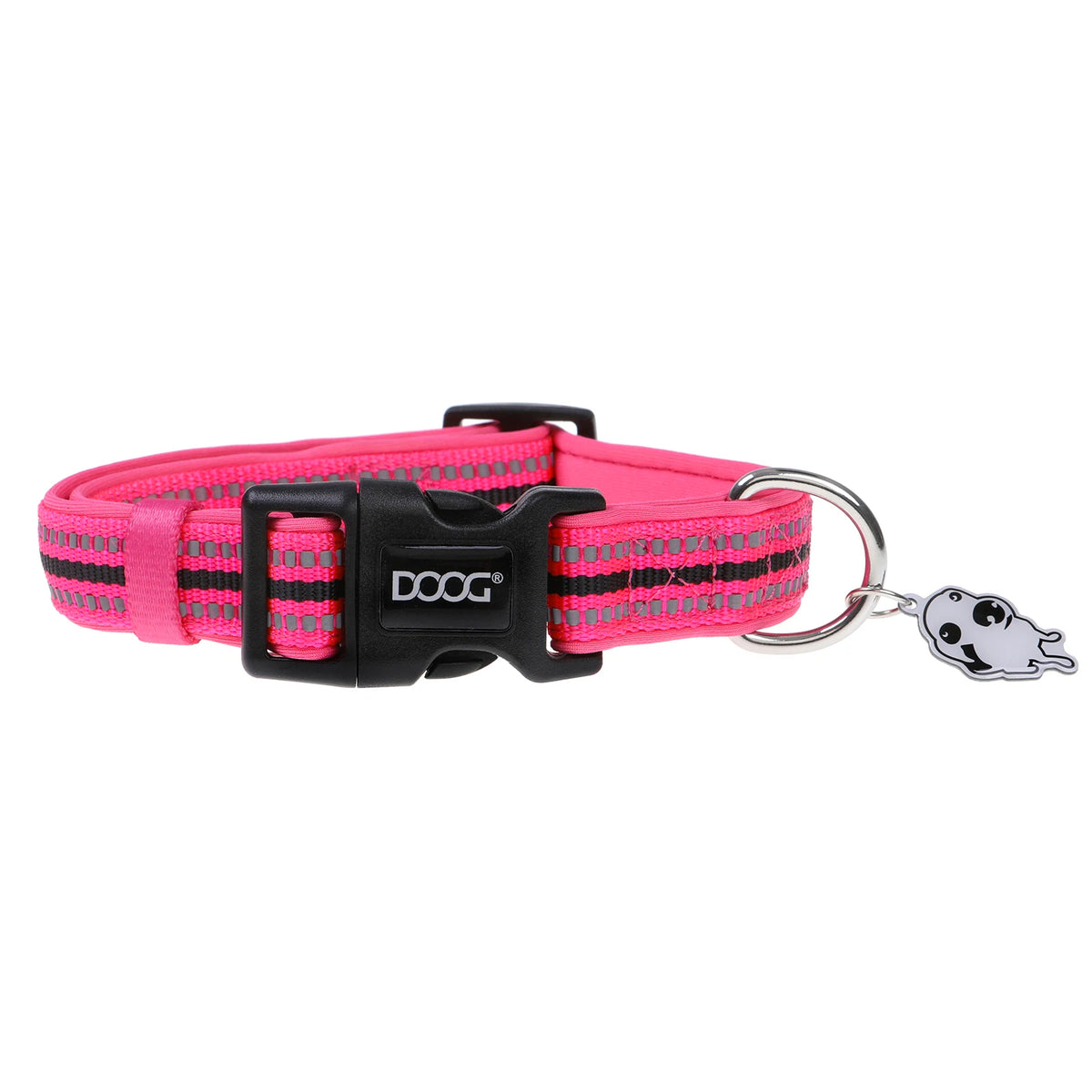 DOOG Neon High Vis Neoprene Dog Collar