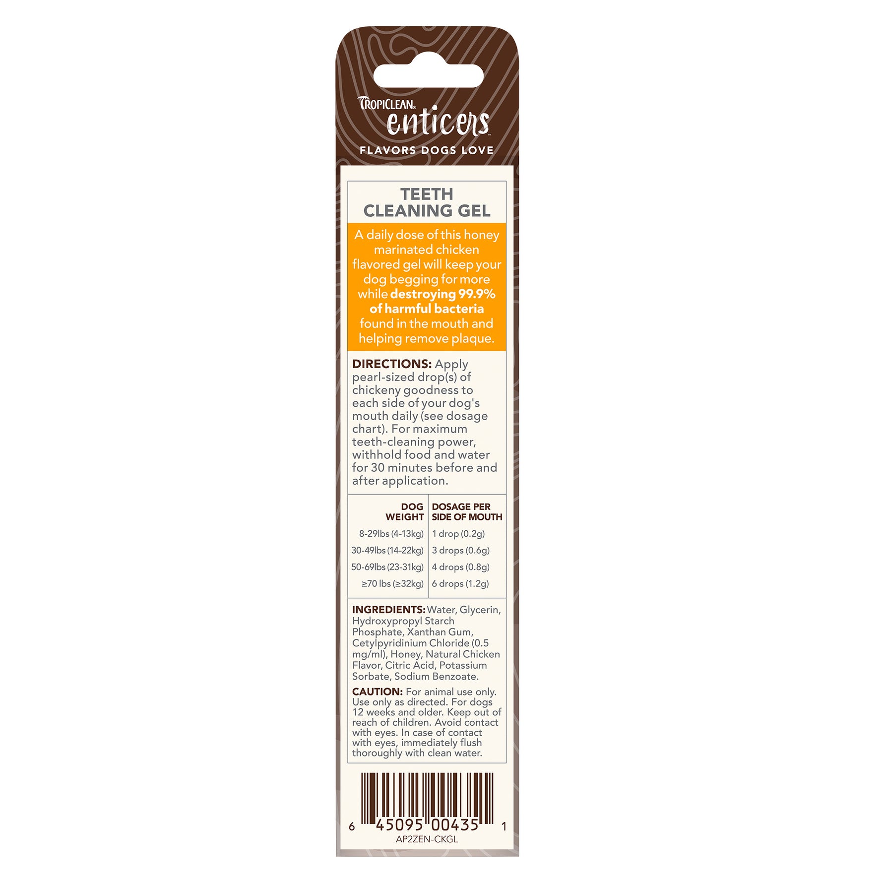 TropiClean Enticers Teeth Cleaning Gel for Dogs 59mL
