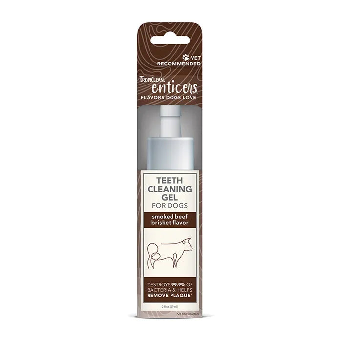 TropiClean Enticers Teeth Cleaning Gel for Dogs 59mL