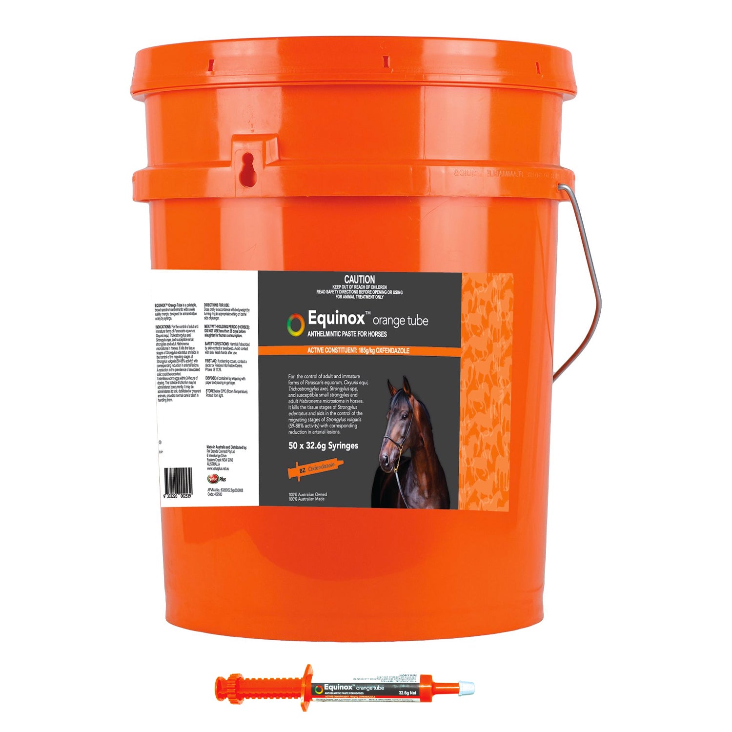 Equinox Anthelmintic Paste for Horses Stud Bucket (50 tubes)
