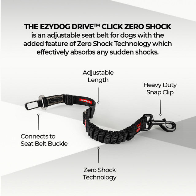 EzyDog Click Dog Seat Belt - Zero Shock