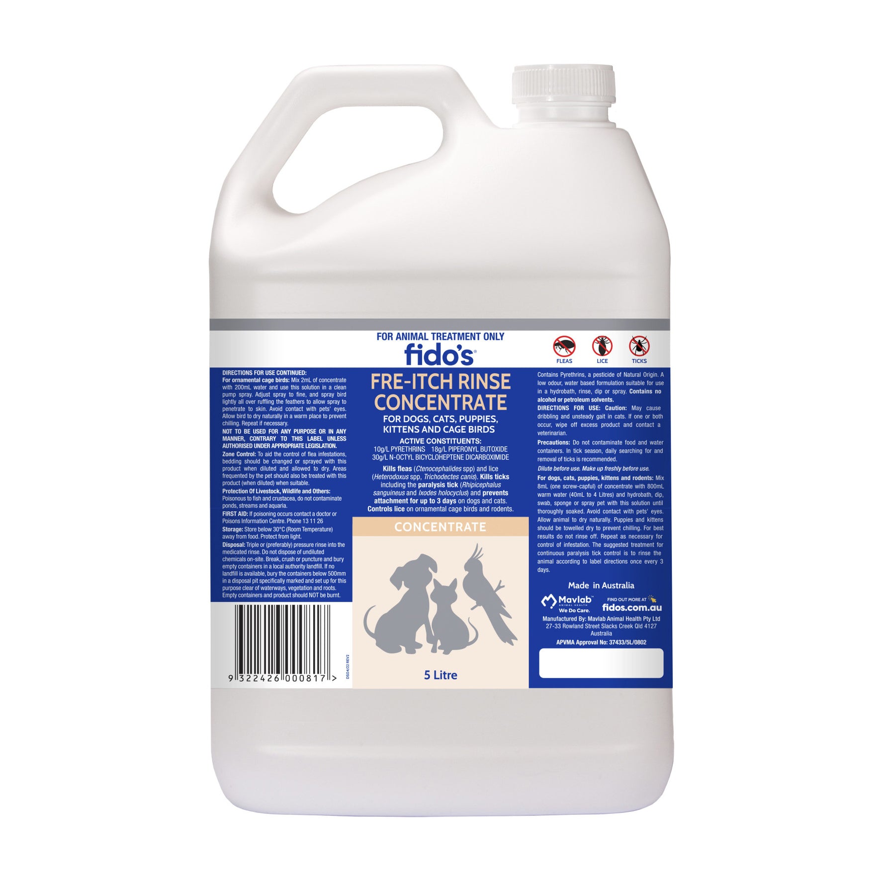 Fido's Fre-Itch Rinse Concentrate