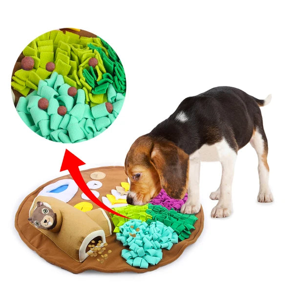 All For Paws Dig It! Fluffy Play &amp; Treat Mat with Squirrel