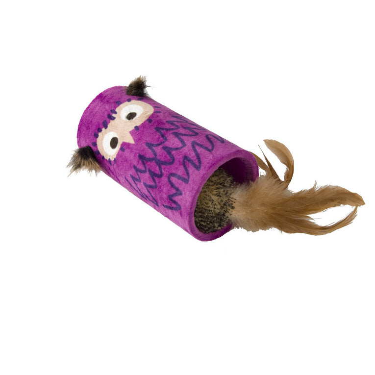 GiGwi Melody Chaser Tube Owl Cat Toy