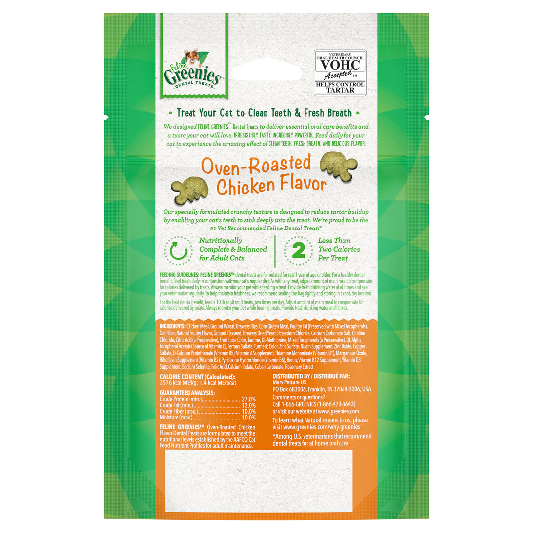Feline Greenies Dental Treats for Cats - Assorted Flavours