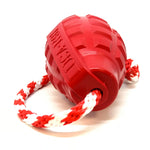 USA-K9 Grenade with Rope Chew, Tug & Treat Dispensing Toy