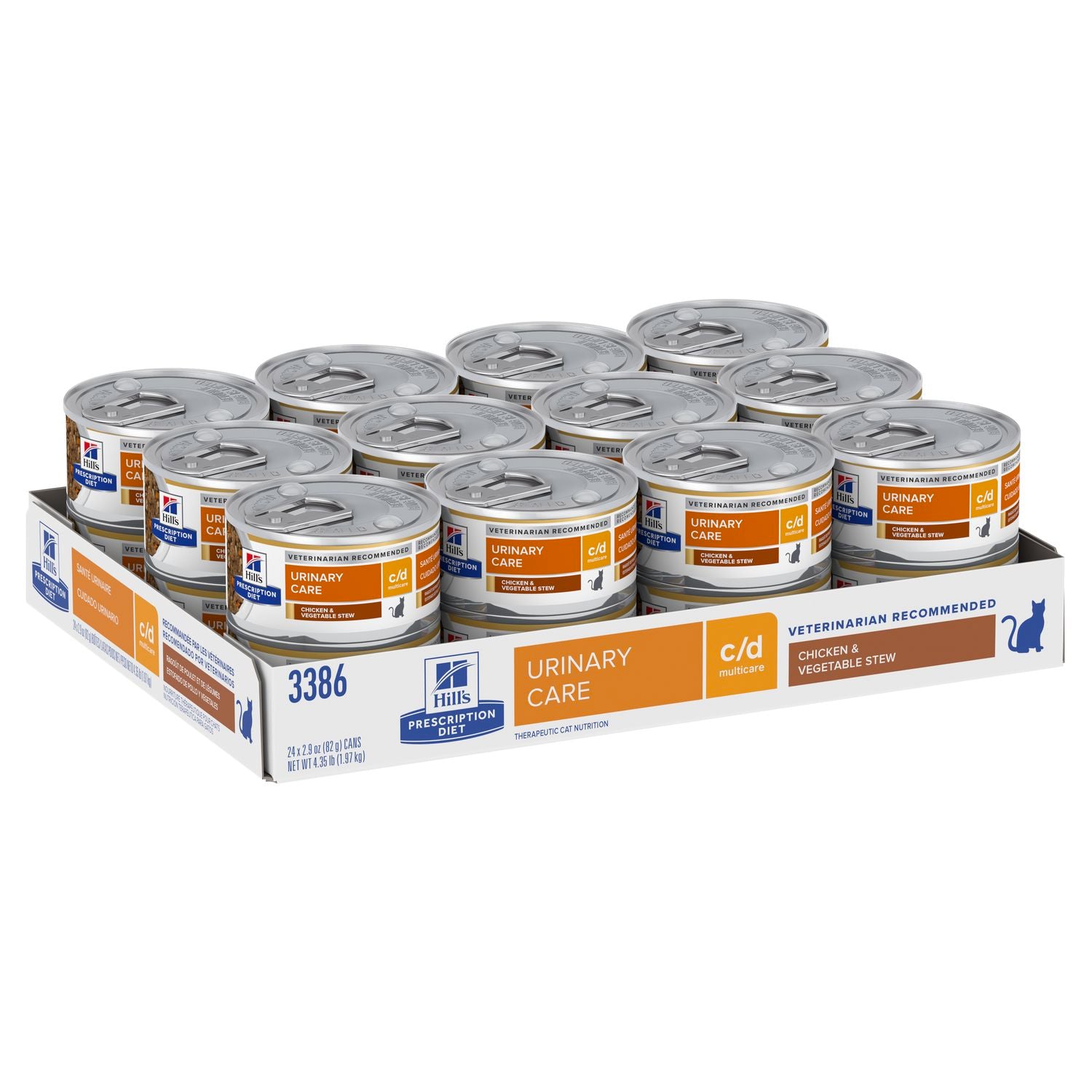 Hill's Prescription Diet Feline c/d Multicare Urinary Care Chicken & Vegetable Stew 82g x24