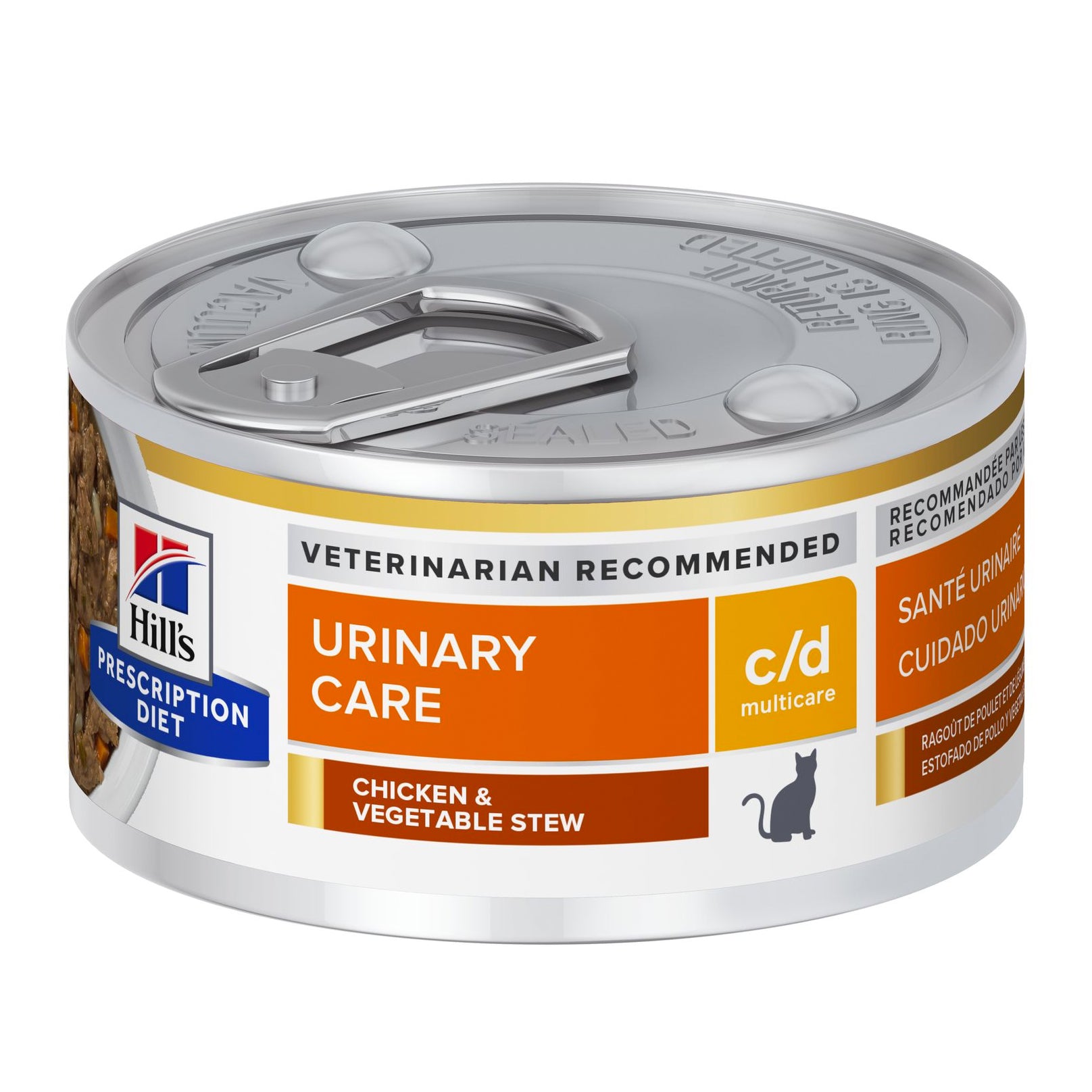 Hill's Prescription Diet Feline c/d Multicare Urinary Care Chicken & Vegetable Stew 82g x24