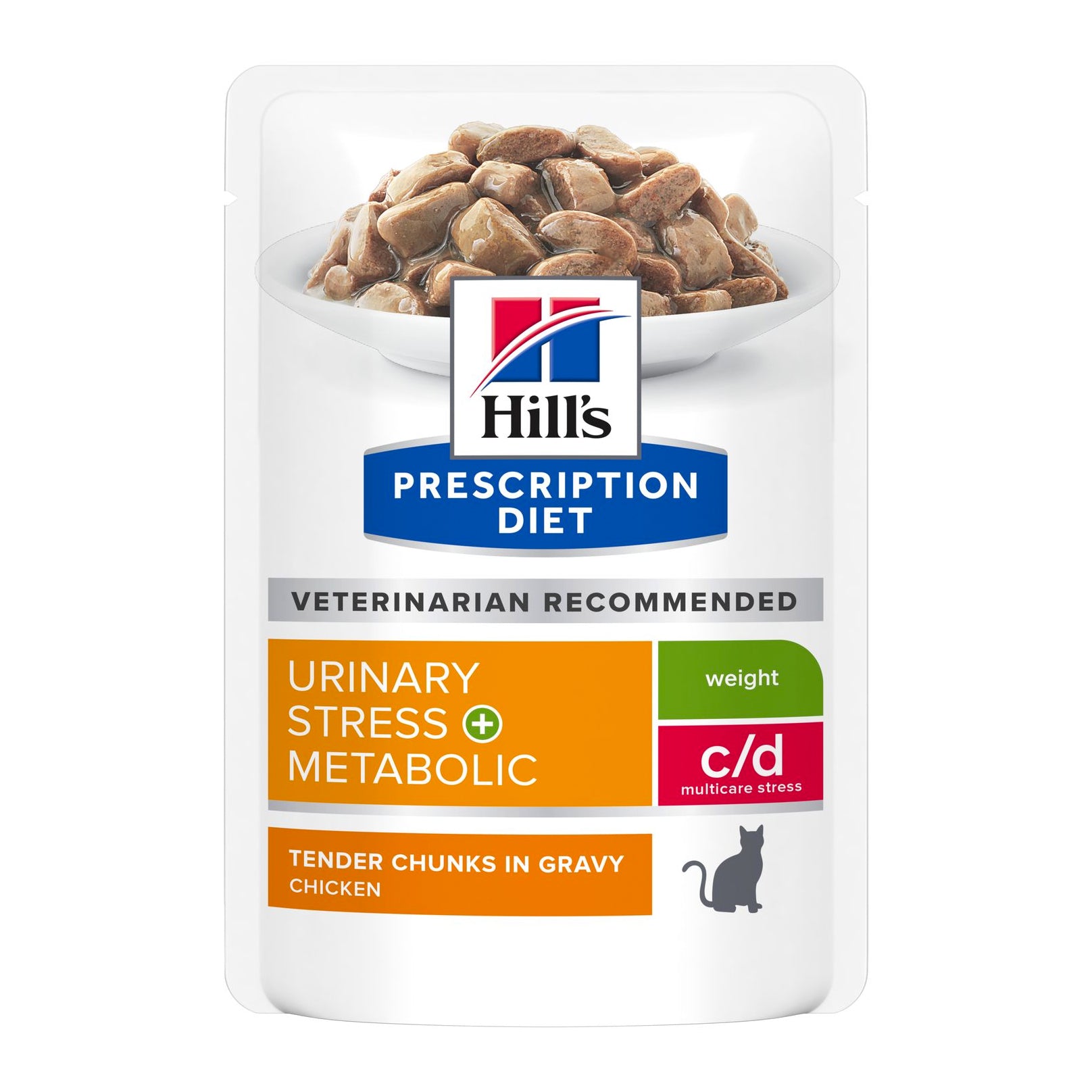 Hill's Prescription Diet Feline c/d Multicare Stress Urinary + Metabolic Weight  85g x 12