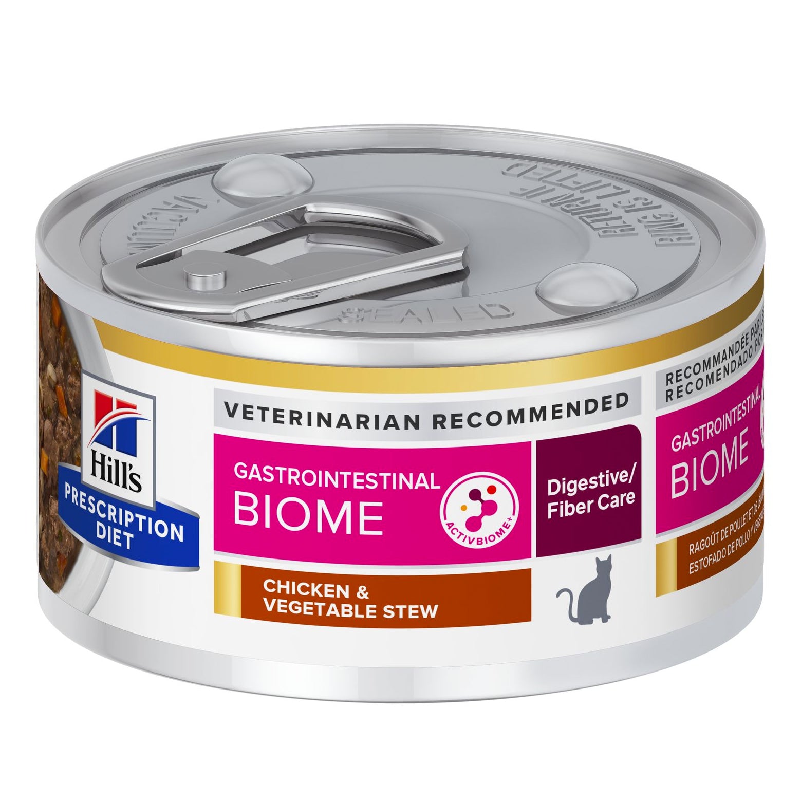 Hill's Prescription Diet Feline Gastrointestinal Biome Stress Chicken & Vege Stew 85g x 24
