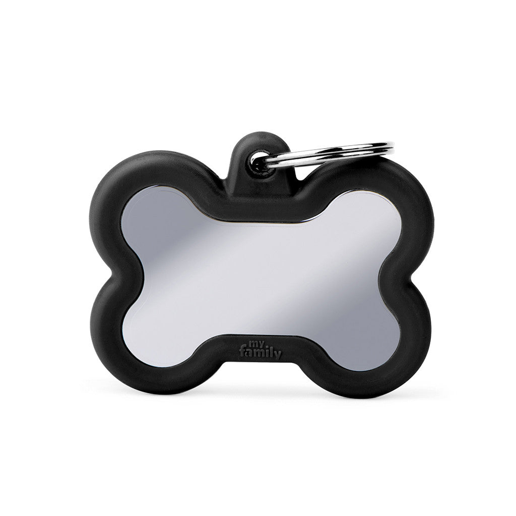 My Family Hush Tag Bone Pet ID Tag