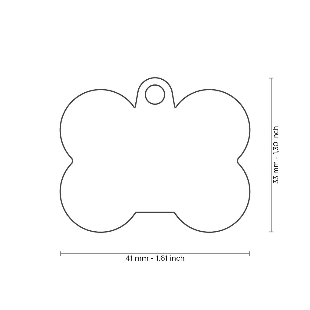 My Family Hush Tag Bone Pet ID Tag