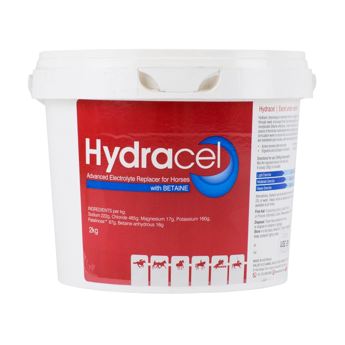 Hydracel Advanced Electrolyte Replacer for Horses 2kg