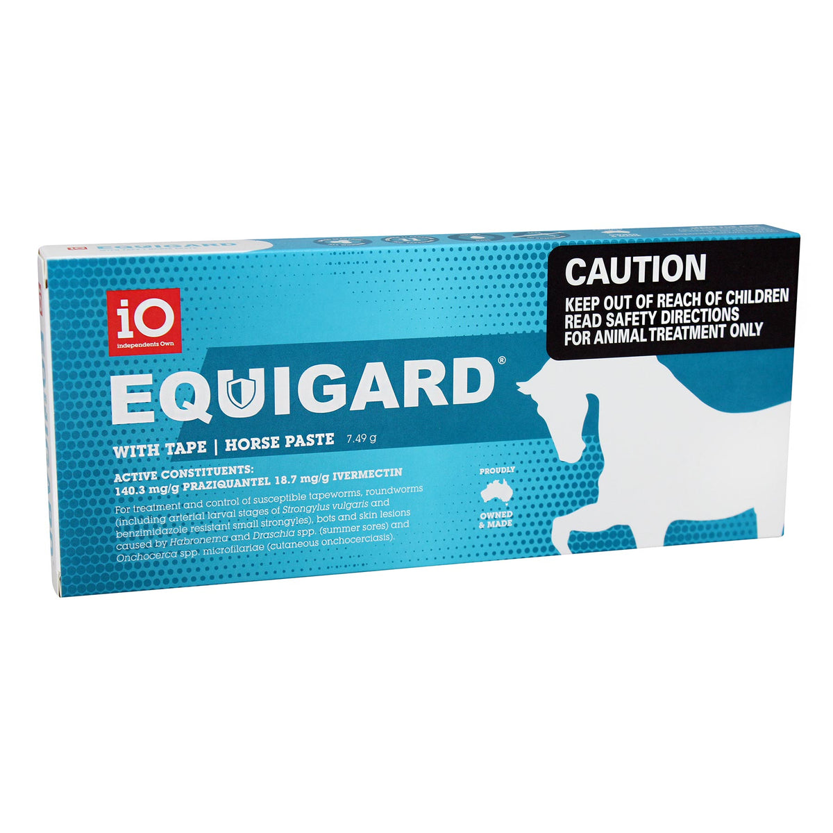 iO Equigard Blue with Tape Horse Worming Paste 7.49g