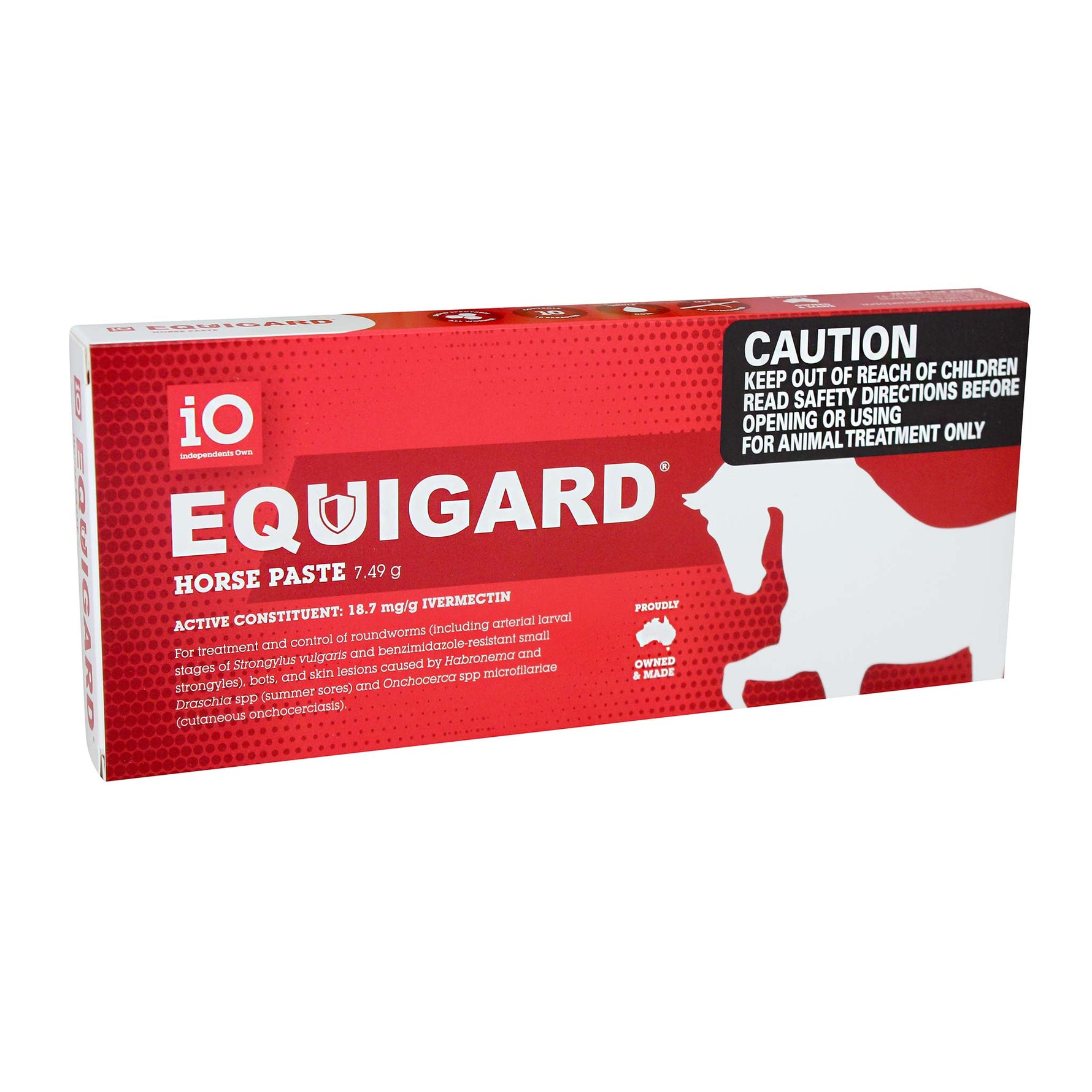 iO Equigard Red Horse Worming Paste 7.49g