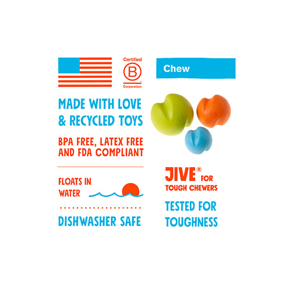 West Paw Zogoflex Jive Ball for Tough Chewers