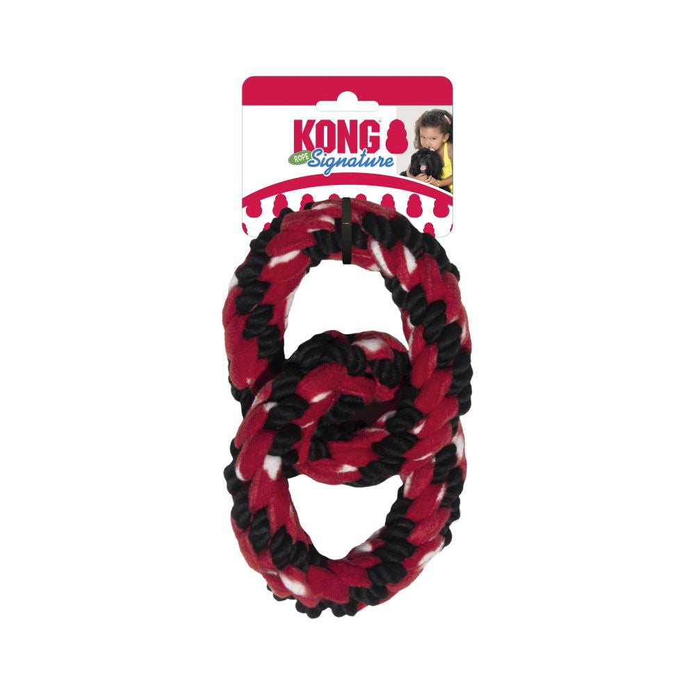 KONG Signature Rope Double Ring Tug Toy
