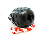 USA-K9 Magnum Grenade with Rope Chew, Tug & Treat Dispensing Toy