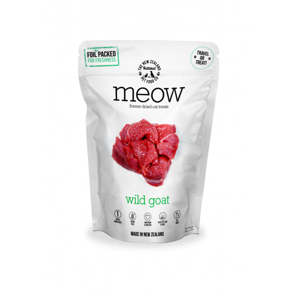 Meow Freeze Dried Cat Treats - Wild Goat  50g