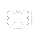 My Family Basic Handmade Bone Pet ID Tag - Large