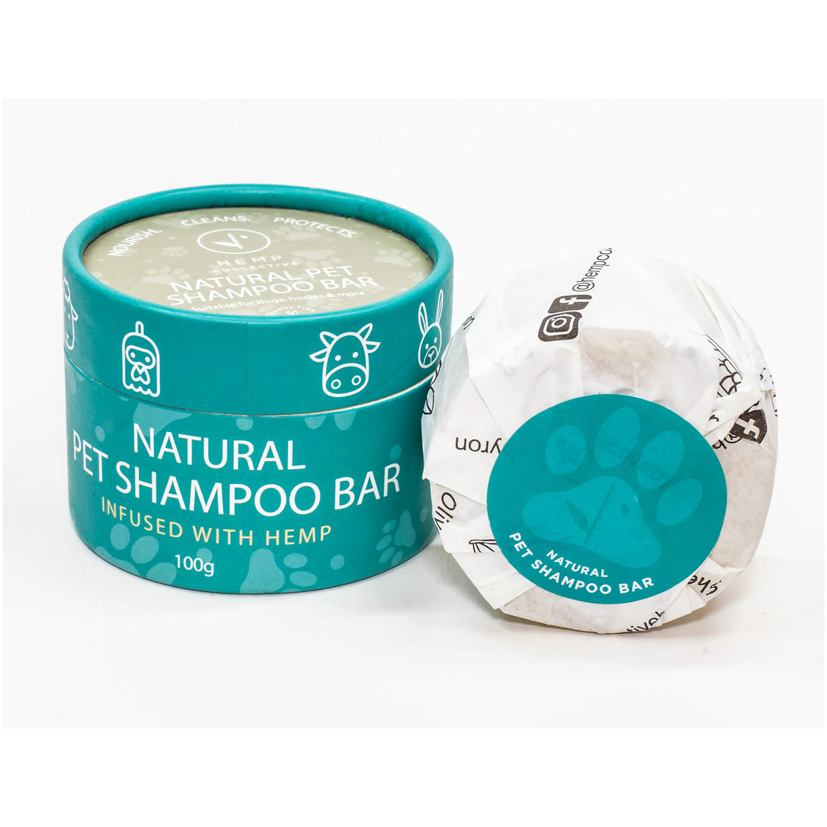 Hemp Collective Natural Pet Shampoo Bar 120g