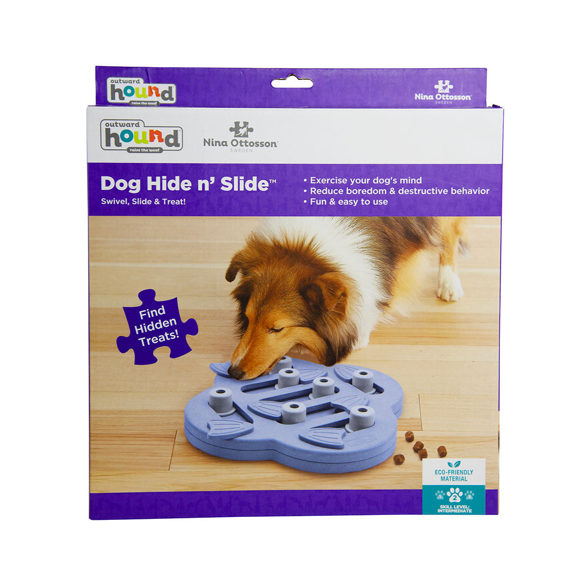 Nina Ottosson Hide & Slide Treat Dispensing Interactive Dog Game - Level 2