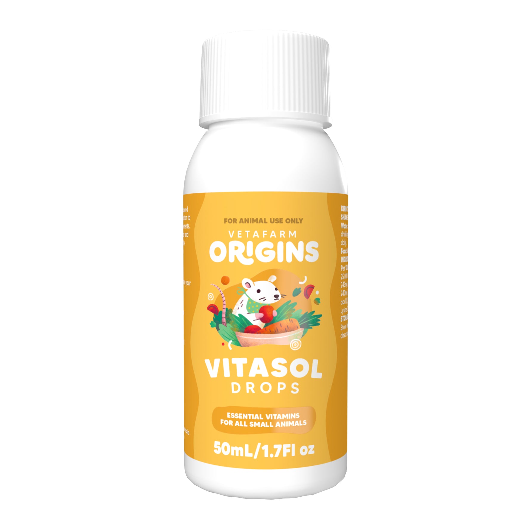 Vetafarm Origins Vitasol Drops for Small Animals 50mL