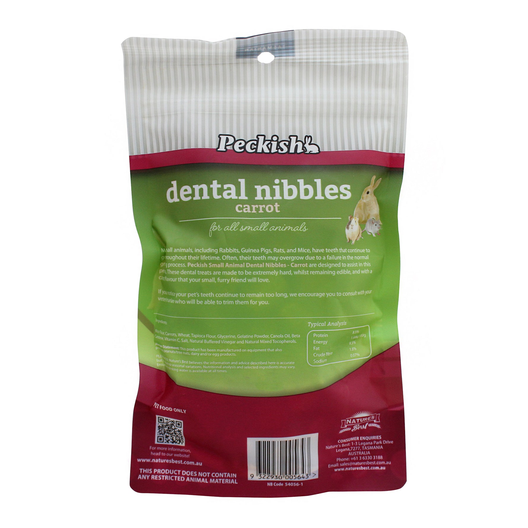 Peckish Dental Nibbles for Small Animals 150g