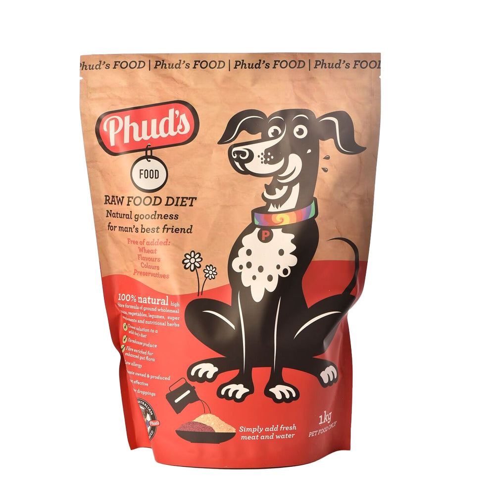 Phud&#39;s Natural Raw Dog Food Diet Mixer