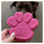 SodaPup Nylon Pink Paw Print Chew Toy
