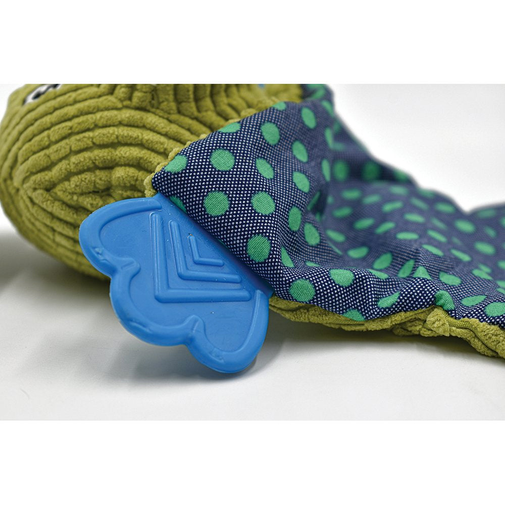 PuppyPlay Crinkle Teether Puppy & Small Dog Toy - Crocodile