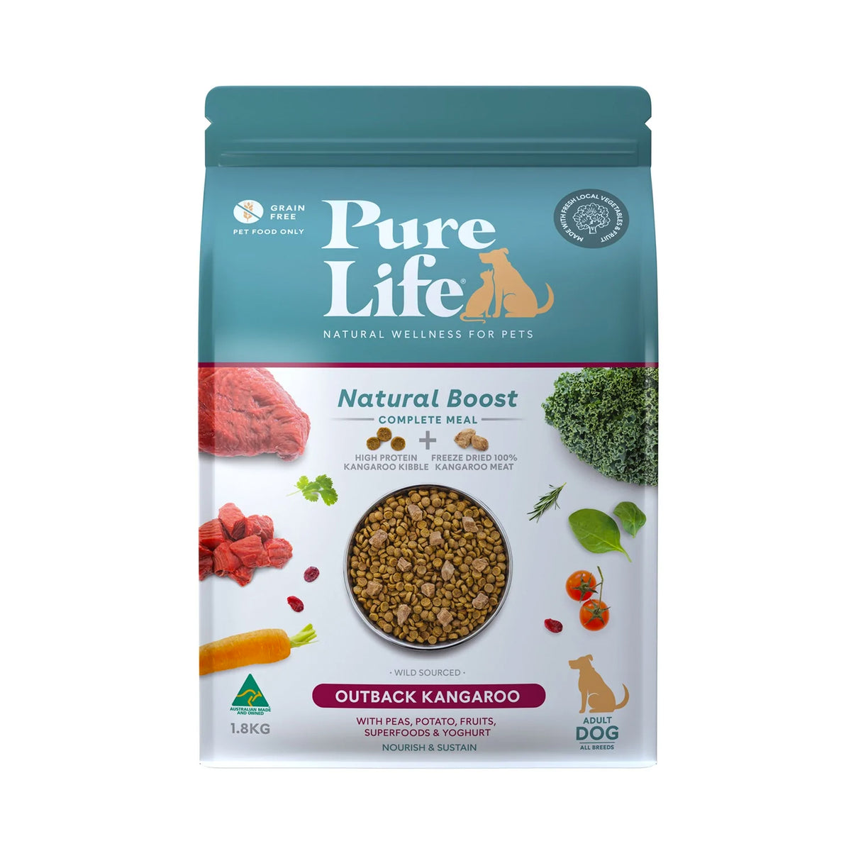 Pure Life Outback Kangaroo for Adult Dogs
