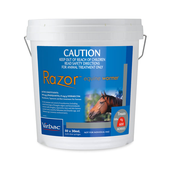 Equine RAZOR Wormer - Stud Bucket (50)