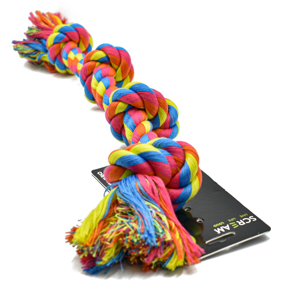 Scream 4-Knot Rope Dog Toy - 58cm