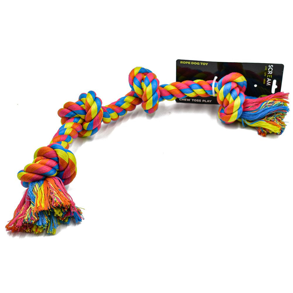 Scream 4-Knot Rope Dog Toy - 58cm