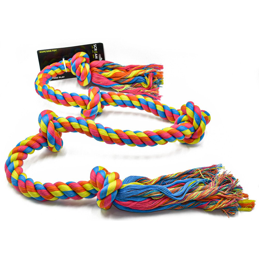 Scream 5-Knot Rope Dog Toy - 183cm