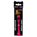 Scream Reflective Adjustable Nylon Cat Collar