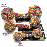 Scream Rope Fist Dumbbell Dog Toy