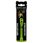 Scream Reflective Adjustable Nylon Puppy Collar