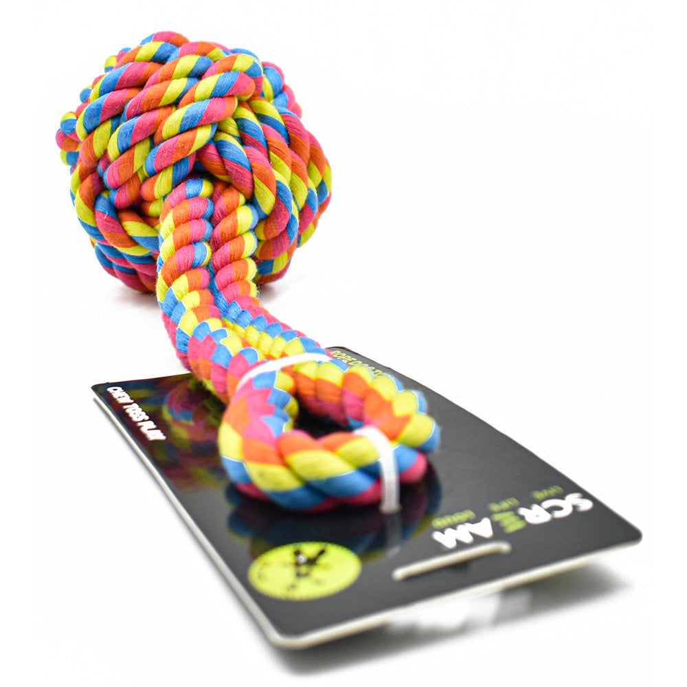 Scream Rope Fist Tug Dog Toy