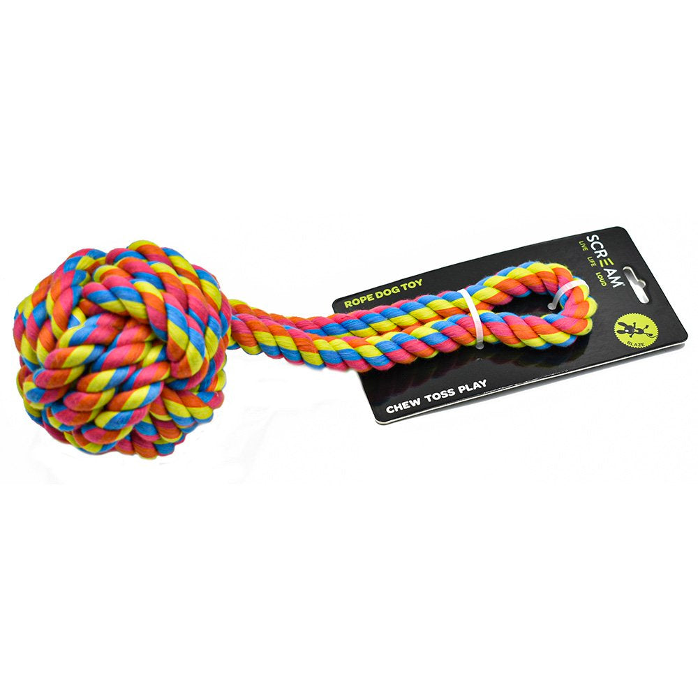 Scream Rope Fist Tug Dog Toy