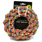 Scream Rope Wreath Dog Toy