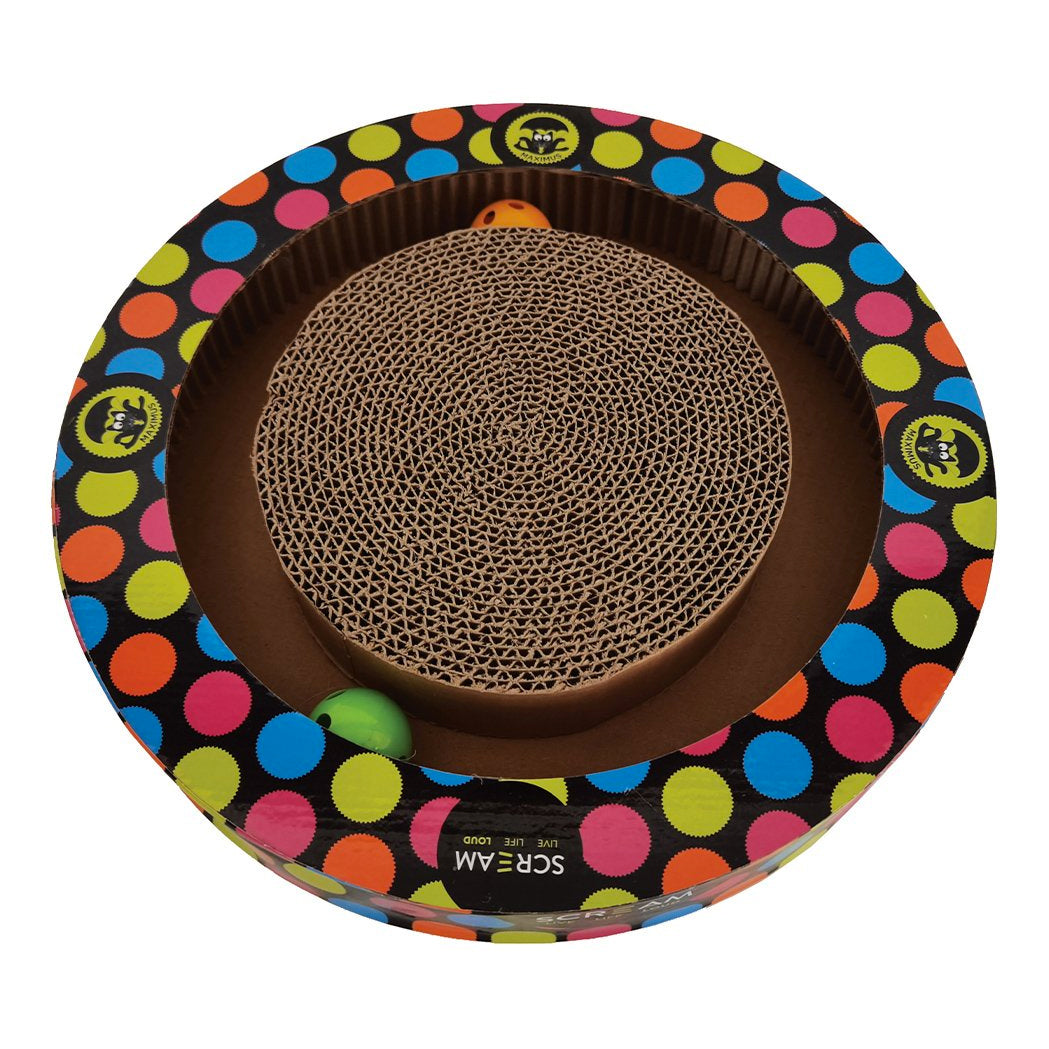 Scream Round Play Cat Scratcher