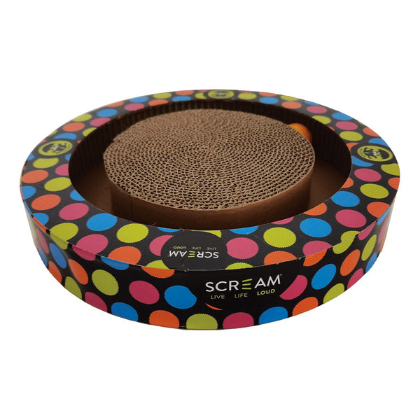 Scream Round Play Cat Scratcher